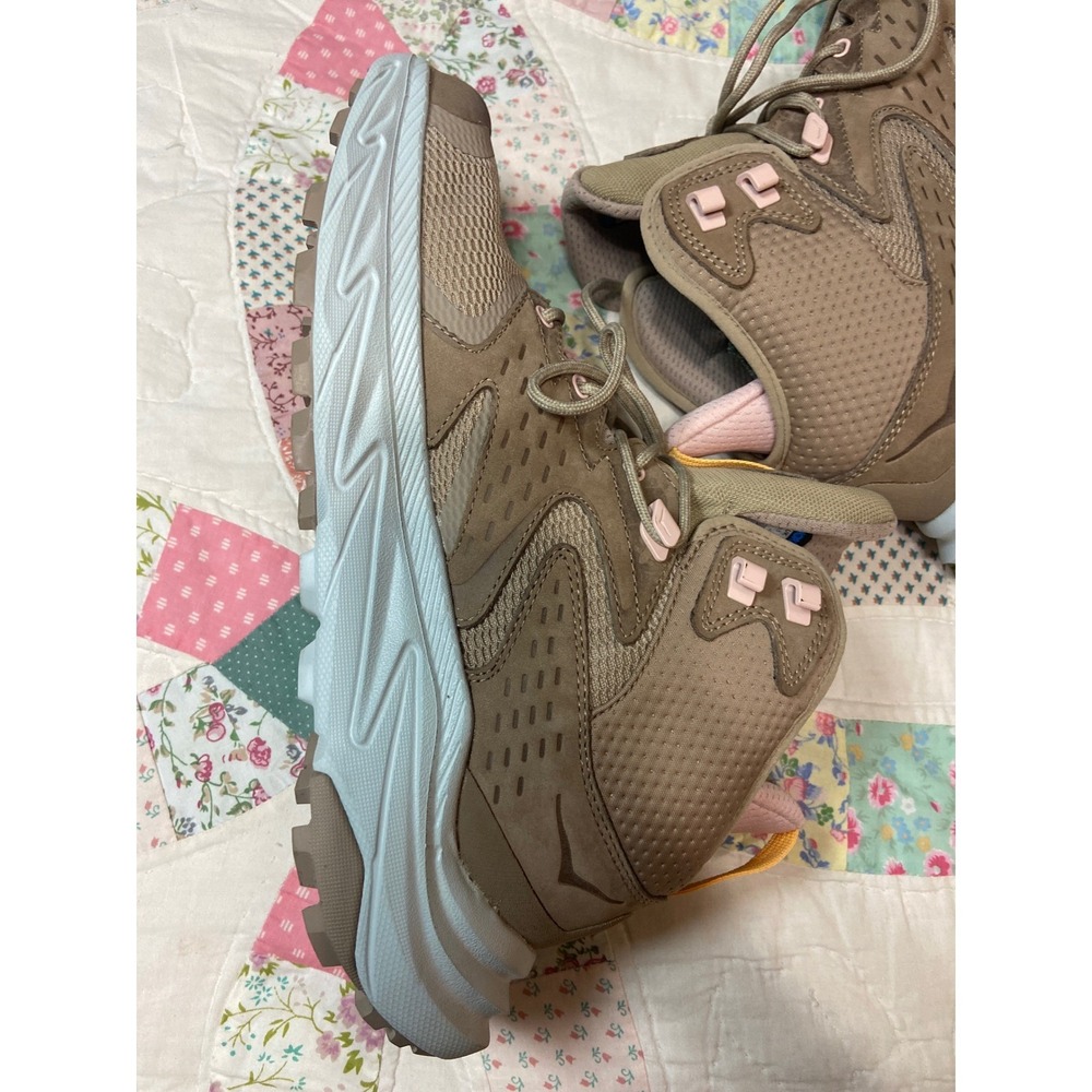 Hoka One One Anacapa 2 Mid GTX Hiking Boots Dune Pink Womens 11 1142831 Gore-Tex - Picture 7 of 11